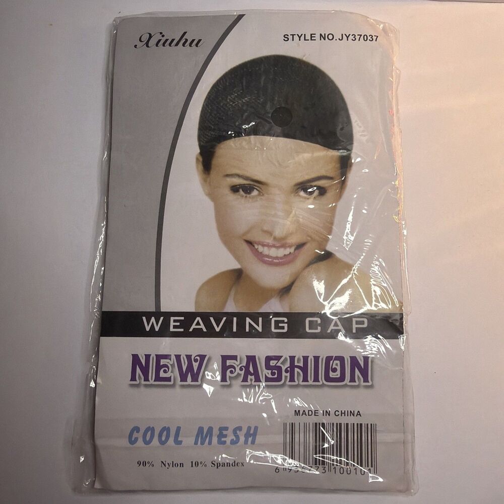 Weaving Cap Invisible Nylon Hair Net with Elastic – One Size Fits Most: 1 Pack